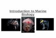 Introduction to Marine Biology - West Linn...Mid-19th century voyages were organized to study the ocean Marine labs have grown over the years and now can house multiple scientists