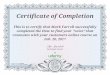 Certificate of Completion This is to certify that Mark ... · Certificate of Completion This is to certify that Mark Farrell successfully completed the How to find your "voice" that