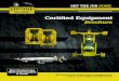 Certified equipment · construction tools and equipment. We can inspect and repair tuggers, chain hoists, lever hoists, Kubotas and rough terrain vehicles. We will provide a test