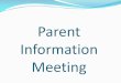Parent Information Meeting - Houston Independent School ......Parent Information Meeting. Cohort System ... Dean of Students Mrs. Hampton 2016 Cohort A –K Dean of Students Mr. E