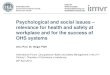 Psychological and social issues – relevance for health and ... Pfaff.pdfPressman, S.D. et al, Loneliness, Social Network Size, and Immune Response to Influenza Vaccination in College