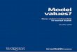 Model values? - Mental Health Foundation · Model values? Foreword Our implicit models of mental disorder and other key values and beliefs determine how we understand and respond