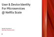 User & Device Identity For Microservices @ Netflix Scale · User & Device Identity for Microservices @ Netflix Scale Satyajit Thadeshwar Zuul API Device Auth Service Legacy API Netflix