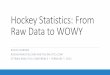 Hockey Statistics: From Raw Data to WOWYstatsportsconsulting.com/main/wp-content/uploads/JOHNSON_OTT… · In 2008 stats.hockeyanalysis.com became new home for my hockey statistics