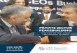 PRIVATE SECTOR PEACEBUILDING - OEF Research · Private Sector Peacebuilding: A Review of Past Cases and Lessons Learned | 1 EXECUTIVE SUMMARY This report provides an introduction