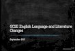 GCSE English Language and Literature Changesfluencycontent-schoolwebsite.netdna-ssl.com/FileCluster/StMarysGirl… · English Language and English Literature, with final exams accounting