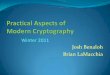 Practical Aspects of Modern Cryptographycourses.cs.washington.edu/courses/csep590a/11wi/slides/class8.pdf · Every data structure should be tagged to indicate the ... Boot code can