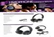 NECKBAND SERIES : : EARBUD SERIES VOIP & GAMER … › headphones › WES_Headphone_Catalog… · transmitter. Converts 3.5mm HiFi Audio plug to A2DP Bluetooth. Code DC8-BT Foldable