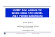 COMP 422, Lecture 13: Single-place X10 (contd), … › ~vs3 › comp422 › lecture-notes › comp422-lec13....NET Parallel Extensions COMP 422Lecture 13 19 February 2008 2 Outline