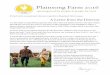 Plainsong Farm 2016 · 2019-02-28 · report. But here we are: celebrating the first year of life and ministry on Plainsong Farm. It would never have happened without the faithfulness
