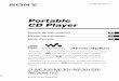 Portable CD Player - Darty · * No reproduzca un CD-ROM en un reproductor de CD de audio. Manual del usuario de SonicStage (1) Sistema de altavoces activos (1) (suministrado únicamente
