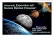 Nuclear Thermal Propulsion - NASA€¦ · the use of HEU in all civilian applications, including in the production of medical radioisotopes, because of its direct significance for