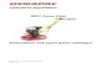 CONCRETE EQUIPMENT BG21 Power Float · 2017-09-22 · BG21 Power Float Instructions and spare parts catalogue . INSTRUCTIONS MANUAL – BG21 ... The admissible sound level of 85 dB