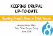 Updating Drupal’s Minor or Patch Version - June 7-10, 2018Updating Drupal’s Minor or Patch Version Keeping Drupal up-to-date ... Semantic versioning Drupal 8 uses semantic versioning