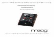 MF-101 Lowpass Filter - Moog Music · sound better if the envelope is smoothed out before going to the filter. Other sounds (like snare drum) are quick and sharp, and sound really