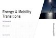 Energy & Mobility Transitions · Utility PV 0 25 50 75 100 125 150 2018 2030 2040 2050 $/MWh (2017 real) Coal CCGT Offshore wind Onshore wind 0 25 50 75 100 125 150 2018 2030 2040