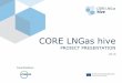 CORE LNGas hivecorelngashive.eu/.../PPT-CORE-LNGas-hive-project.pdf · CORE LNGas hive was granted with the 100% of the requested funds . OBJECTIVES OF THE ACTION DEVELOPMENT OF LNG