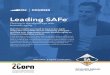 Leading SAFe - 2corn.one · to take the SAFe® 5 Agilist (SA) certification exam: • More than 5 years’ experience in software development, testing, business analysis, product,