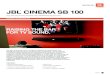JBL Cinema SB 100 › on › demandware.static › - › Sites-master...JBL ® Cinema SB 100 The JBL® Cinema SB 100 is a complete, integrated soundbar system that dramatically improves