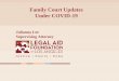 Family Court Updates Under COVID-19publichealth.lacounty.gov › dvcouncil › webinars › 043020... · 2020-04-30 · For family court, that includes: 1. Temporary Restraining Order
