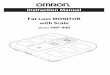 Instruction Manual Fat Loss MONITOR with Scale · The Fat Loss MONITOR with Scale passes an extremely weak electrical current of 50kHz and less than 500 µA through your body when