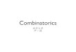 Combinatorics - TCS @ NJUtcs.nju.edu.cn › slides › comb2015 › intro.pdf · A course in Combinatorics, 2nd Edition. Jukna, Extremal Combinatorics: with applications in computer