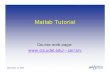 Course web page: Matlab Tutorial - University of Delawarecer/arv/lectures/arv3_matlab_tutorial.pdf · • In Matlab –Type “ help ” to get a listing of topics –“ help 