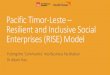 Pacific Timor-Leste – Resilient and Inclusive Social ...devpolicy.org/2018-Pacific-Update/Presentations and... · Pacific Timor-Leste – Resilient and Inclusive Social Enterprises