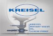 KREISEL ROTARY VALVE VS. SCREW PUMP...Housing: St 37-2 with tungsten carbide-lining (WC) Rotor: chromated C45 3 KREISEL-WPU (Wear Protection Ultra) Housing: St 37-2 with ceramic-lining
