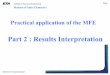 Part 2 : Results Interpretation - ETH Z › content › dam › ethz › special-interest › ... · Part 2 : Results Interpretation Practical application of the MFE . Institute of