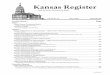 Kansas Register - Vol. 38, Issue 19 - May 19, 2019 · Kansas Register Vol. 38, No. 19, May 9, 2019