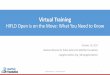 Virtual Training - NAPSG Foundation · 2017-10-10 · Virtual Training HIFLD Open is on the Move: What You Need to Know October 10, 2017 ... -Scott Crozier, Management & Program Analyst