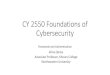 CY 2550 Foundations of CY 2550 Foundations of Cybersecurity Passwords and Authentication Alina Oprea
