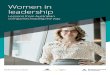 Women in leadership/media/McKinsey/Featured... · under-representation of women in leadership across industry. Organisations are deploying a range of strategies to address the known