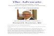 The Advocate Fall... · 2019-11-19 · The Advocate The Official Newsletter of the Association of Program Directors of Radiology 2019 Fall Newsletter 2019-2020 APDR President Richard