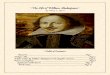 ~The Life of William Shakespeare~ · is the grand opening of the Globe theatre. William Shakespeare's play Henry VIII is about to be performed for the first time. William Shakespeare,