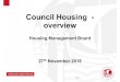 Council Housing - overview - Bristol overview.pdf · Council Housing - overview Housing Management Board 27th November 2018. Slide 2 Homes and Landlord Services Agenda Context HRA