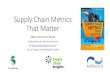 Supply Chain Metrics That Matter - aricia.ltd.uk–BIUS_UK_QA_with_Lora_Cecere_Supply_C… · METRICS THAT MATTER WILEY OSB. Supply Chain SOLVENTURE . MÖBIUS Supply Chain SOLVENTURE