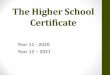 The Higher School Certificate...The Higher School Certificate ... •The HSC scores are scaled by UAC and then the best 10 units are combined to make the ATAR •The scaling of a course