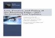Law, Practice, and Policy at the Bleeding Edge—2017 Technology … · 2017-10-02 · Law, Practice, and Policy at the Bleeding Edge—2017 Technology Law Updatesvii FACULTY Aaron