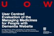 User Centred Evaluation of the Managing Medicines for ... › files › NSW › documents › Sth...User Centred Evaluation of the Managing Medicines for People with Dementia Website