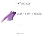 2Q17 & 1H17 results - Natixis › ... › natixis_results_2q17.pdf · AUGUST 1 , 2017 - 2Q 2017 RESULTS 12% Growth in net revenues for core businesses to €2.3bn, driven primarily