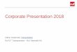 Corporate Presentation 2018 Corporate Presentation 2018 Ruf ICT Transportation â€“Ruf Telematik AG Adrian