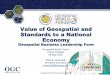 Value of Geospatial and Standards to a National Economy · 2015-06-12 · Oxera report on geospatial economic impact, commissioned by Google 2013 Global geospatial yearly revenue: