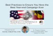 Best Practices to Ensure You Have the Best Year-end ... 2017 1/Best...Best Practices to Ensure You Have the Best Year-end Campaign Ever PRESENTED BY RACHEL RAMJATTAN, CFRE ... makes