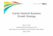 Carrier Network Business Growth StrategyCarrier Network Business Growth Strategy July 8, 2010 Carrier Network Business Unit ... IMS SDP Service Platform Provide products/systems/services