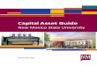 Capital Asset Guide - New Mexico State University · 780200 – Furn and Equipment GT $5,000 NMSU owned capital software purchases. Software must be greater than $5K and considered
