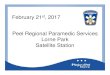 Peel Regional Paramedic Services Lorne Park Satellite Station · Peel Regional Paramedic Services Lorne Park Satellite Station February 21st, 2017. About Peel Paramedics • We take