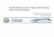Presentation to the Treasury Borrowing Advisory Committee · 2020-05-18 · Presentation to the Treasury Borrowing Advisory Committee ... We welcome the Committee’s views on the