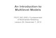 An Introduction to Multilevel Models › jtemplin › teaching › multivariate › mv...An Introduction to Multilevel Models PSYC 943 (930): Fundamentals of Multivariate Modeling